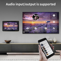 Mini Android 7.1 bluetooth WIFI amplificateur Audio mural plein écran tactile stéréo Home cinéma système de musique prend en charge USB TF carte FM