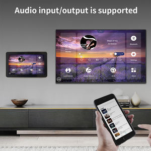 मिनी एंड्रॉयड 7.1 BluetoothS वाईफ़ाई दीवार ऑडियो एम्पलीफायर पूर्ण स्क्रीन टच स्टीरियो होम थियेटर संगीत प्रणाली का समर्थन करता है यूएसबी TF कार्ड एफएम - Product Image 6