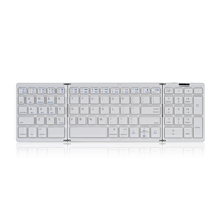 Computer Hardware Software Portable Foldable Rechargeable Mini Size Wireless Keyboard Blue Tooth Keyboard for Tablet & Phone