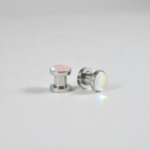 Película Flash blanca, tornillo de acero inoxidable, orejeras de 6mm-25mm, expansor de calibre, Piercing, joyería para el cuerpo para mujeres y hombres, regalo de boda - Product Image 2