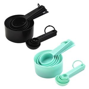 Juego de 10 Tazas y Cucharas Medidoras de Plástico <span class=keywords><strong>para</strong></span> Cocina, No Tóxicas, Inodoras y Libres de BPA, Venta al por Mayor - Product Image 4