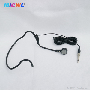 Usine Top qualité 5m fil dynamique bandeau Microphone oreille crochet casque Microphone 6.35mm prise pour mélangeur amplificateur ordinateur - Product Image 4