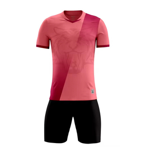Vêtements de sport en sublimation 100% polyester, maillot de foot à manches courtes, maillot de foot - Product Image 2
