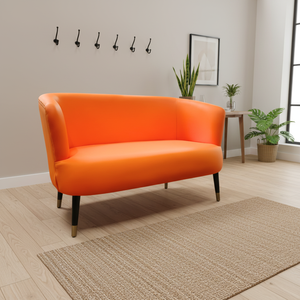 Sofá Moderno Darcy Farmhouse con Estructura de Madera y Tapicería de Tela, Muebles de Sala de Estar de Alta Calidad - Product Image 5