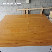 Plancher de danse portable SICO Star Light II, installation facile, système de fixation Cam Lock, carré, bois gris foncé, économique, pour salles de banquet
