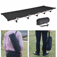 Lit de camp pliable multifonctionnel moderne en alliage d'aluminium ultraléger pour la randonnée, les voyages, la survie, le camping en plein air