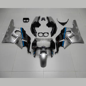 ชุดแฟริ่งพลาสติก ABS สำหรับ Honda CBR400 NC29 สีเงิน ดำ น้ำเงิน แบบฉีดขึ้นรูป สำหรับตกแต่งตัวถังรถมอเตอร์ไซค์ - Product Image 1