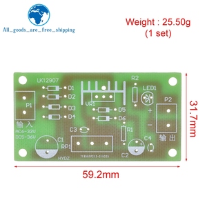 Kit de Fuente de Alimentación Ajustable TZT <span class=keywords><strong>LM317</strong></span>, Fuente de Alimentación de CC Ajustable Continua, Piezas de Enseñanza y Entrenamiento de Bricolaje - Product Image 2