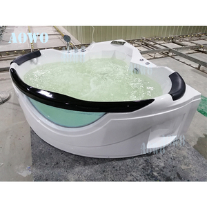 Baignoire d'angle en acrylique, style européen, taille personnalisée, bain à jets, bain à remous, salle de bain de massage, <span class=keywords><strong>jacouzi</strong></span> - Product Image 2