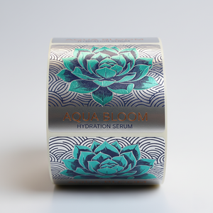 Etichette Personalizzate 3D per Siero con Vernice, Adesivi Impermeabili in Lamina Metallica Rame/Argento, Logo in Rilievo, Etichette per Bottiglie BOPP - Product Image 3