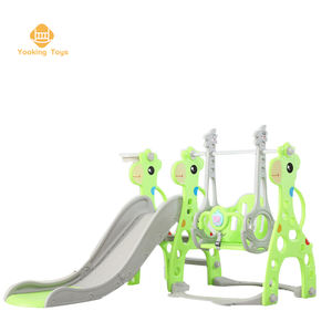 Glissade et balançoire girafe de haute qualité, trois en un, en plastique, pour enfants - Product Image 2