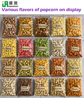 CE ISO gecertificeerde productielijn voor bolvormig karamel popcorn, knapperige popcornmachine met chocoladesmaak