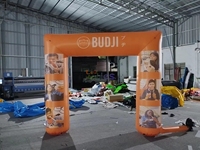Arche d'entrée gonflable pour la promotion alimentaire avec impression de logo personnalisé pour la décoration publicitaire