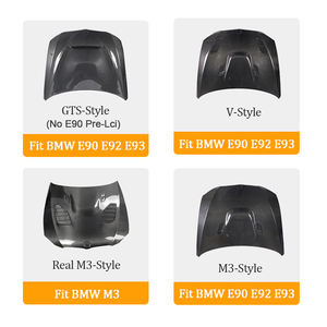 Capot Personnalisé Style V GTS en Fibre de Carbone Véritable pour <span class=keywords><strong>BMW</strong></span> Série 3 E90 335i 328i 2009 2010 2011 2012 LCI Amélioration Kit Carrosserie - Product Image 2