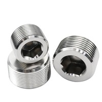 Raccord de tuyauterie hexagonal en acier inoxydable 304, filetage NPT 1 pouce, norme britannique et américaine, avec garantie de 3 ans