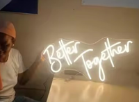 Enseigne au néon LED personnalisée pour la publicité, pour bar de magasin, fête de mariage, vacances, vente en gros en Chine