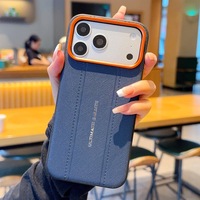 Coque de luxe pour iPhone 17 avec cadre d'appareil photo contrastant pour iPhone 16 Pro, coque de protection anti-choc