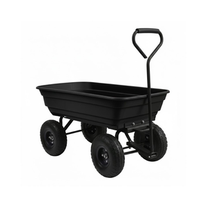 Carretilla de Jardín de Polietileno de Alta Resistencia al Mejor Precio, Mecanismo de Descarga Patentado para Transportar Leña y Restos de Jardín - Modelo GARPYC000 - Product Image 1