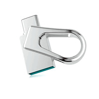 Clé USB 3.0 en métal 2 en 1, type C, OTG, étanche, antichoc, avec porte-clés, mémoire stick