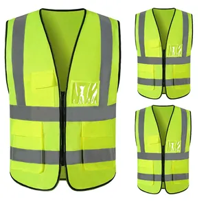 चिंतनशील जैकेट पट्टी जाल कपड़े निर्माण सुरक्षा निहित परावर्तक कपड़े परावर्तक सुरक्षा परावर्तक