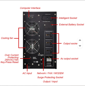 Tốt nhất người bán <span class=keywords><strong>1000VA</strong></span> 900W 3kVA 2700W trực tuyến <span class=keywords><strong>UPS</strong></span> AVR stabilizerlead axit pin dự phòng cung cấp điện cho hệ thống an ninh - Product Image 2