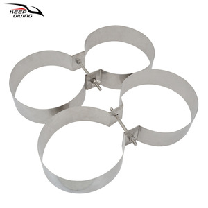 Connecteur en forme de 8 en acier inoxydable 316 pour plongée sous-marine, double bouteille, plongée technique - Product Image 1