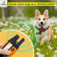 Großhandel Schockfreies Smart-Fernbedienungs-Hundetrainingshalsband Wiederaufladbar Bellkontrolle Vibration Piepton Sicher Human Premium Gummiert