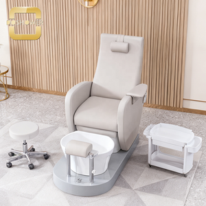 Proveedor de Sillas de Pedicura para Técnicos de Uñas con Sofá, Spa para Pies, Silla de Manicura y Pedicura Gris, Unidad de Mesa de Manicura - Product Image 1