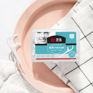 Nhà Máy Trực Tiếp 50Pcs Nha Khoa Chỉ Tỉa Hộp Bán Buôn Dùng Một Lần Chỉ Tỉa Chọn Độ Bền Kéo Cao OEM Biểu Tượng Tùy Chỉnh Nha Khoa Chỉ Tỉa Chọn - Product Image 2