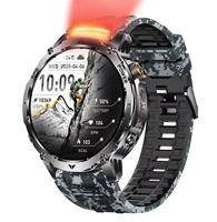 Reloj Inteligente AK102 IP68 Resistente al Agua con Pantalla Táctil Android, Monitor de Oxígeno en Sangre, Carga Magnética y Pantalla IPS