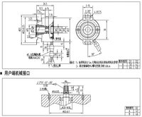 Encodeur rotatif JKD-4C pour servomoteur, encodeur absolu avec caractéristiques de cône interne/extérieur