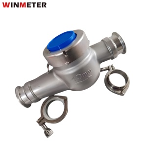 サニタリークランプ式水道メーター DN40 304/316L ステンレス鋼 R100 CE認証 工場直販 手頃な価格 製薬流通ループ - Product Image 1