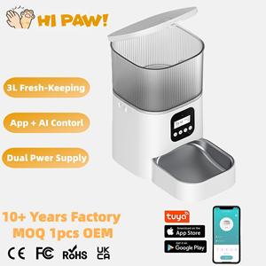 Vente chaude Mangeoire pour animaux de compagnie intelligente à faible bruit Voyage sans souci Chien Chat Mangeoire automatique pour animaux de compagnie Enregistrement vocal Mangeoire automatique pour animaux de compagnie chronométrée - Product Image 1