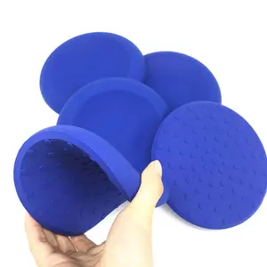 Best Exercise Round Washable Silicone Yoga Knee Pads Gel Yoga Mat For Knees