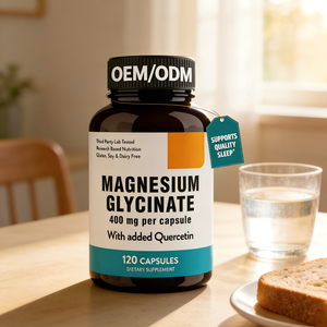 Capsules de glycinate de magnésium de qualité alimentaire Station120 avec vitamine E et extrait d'<span class=keywords><strong>aloe</strong></span> <span class=keywords><strong>vera</strong></span> pour adultes – Soutien au sommeil - Product Image 3