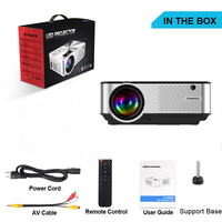 Mini projecteur de home cinéma Portable, appareil android Led HD pour smartphone, Wifi, Portable, lumens