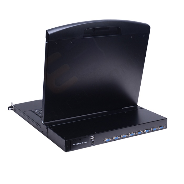 ЖК-экран 1U стоечный 19 дюймов 8 портов монитор VGA KVM переключатель
