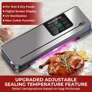 75kPa 120W 30cm Seal 4L/min Touch Screen Multi-Bag Sealing Bag Cutter Wet Dry Household Food Vacuum Sealer Machine - Product Image 2