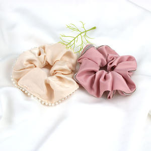 Populaire De Luxe Strass Brillant Bling Diamant Cheveux Chouchous Élastique Cheveux Tiel Ponytail Holder Soie Chouchous - Product Image 3