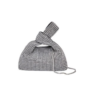 Women Fashion Bling Bling Rhinestones Handbags Lady Luxury Crystal Party <b>Bags</b> New Trendy Shiny Handbags with Chain - Product Image 1