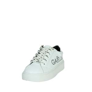 Baskets tendance en toile blanches et argentées pour filles Gaelle Paris, taille 28 - Product Image 6