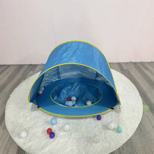 Carpa de Juego Infantil Azul, Plegable y de Apertura Rápida, para Interiores y Exteriores, para Bebés y Niños Pequeños, Material de Lona - Product Image 1