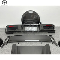 Nouveau kit carrosserie Saive 2019+ en fibre de carbone sèche brillante, tissage sergé, style R, pour Mercedes-Benz Classe G G63 W465, comprenant la calandre principale et les éléments arrière