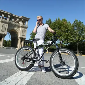现成的脂肪自行车山地车20/26*4.0轮胎碳素轮辋铝叉Shimano换挡车自行车便宜样品可用