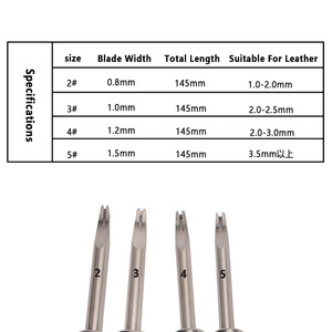 Wooden Handle Craft DIY Edge Trimmer Sewing <strong>Processing</strong> <strong>Leather</strong> Cutting <strong>Tools</strong> - Product Image 3