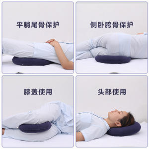 Inflatable Pressure Relief <b>Cushion</b> <b>Round</b> 38cm Outer Diameter For Hips And Back Support - Product Image 2