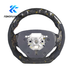 Volante de Fibra de Carbono Forjado en Caliente con Parte Superior Plana y Luces LED para Ford Explorer Mustang GT XLT <span class=keywords><strong>ST</strong></span> S650 S197 2021 <span class=keywords><strong>2022</strong></span> 2024 2025 2026 - Product Image 2