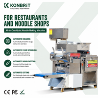Machine à nouilles automatique de style japonais KONBRIT, laminoir à pâte, capacité 80-100 kg/h, en acier inoxydable, pour ramen, udon, pâtes