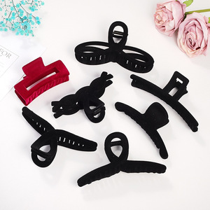 Black <b>Large</b> Hair Clip Claw Clip 14 Cm Solid Color High Quality Daily Use Hair Accessory - Product Image 5