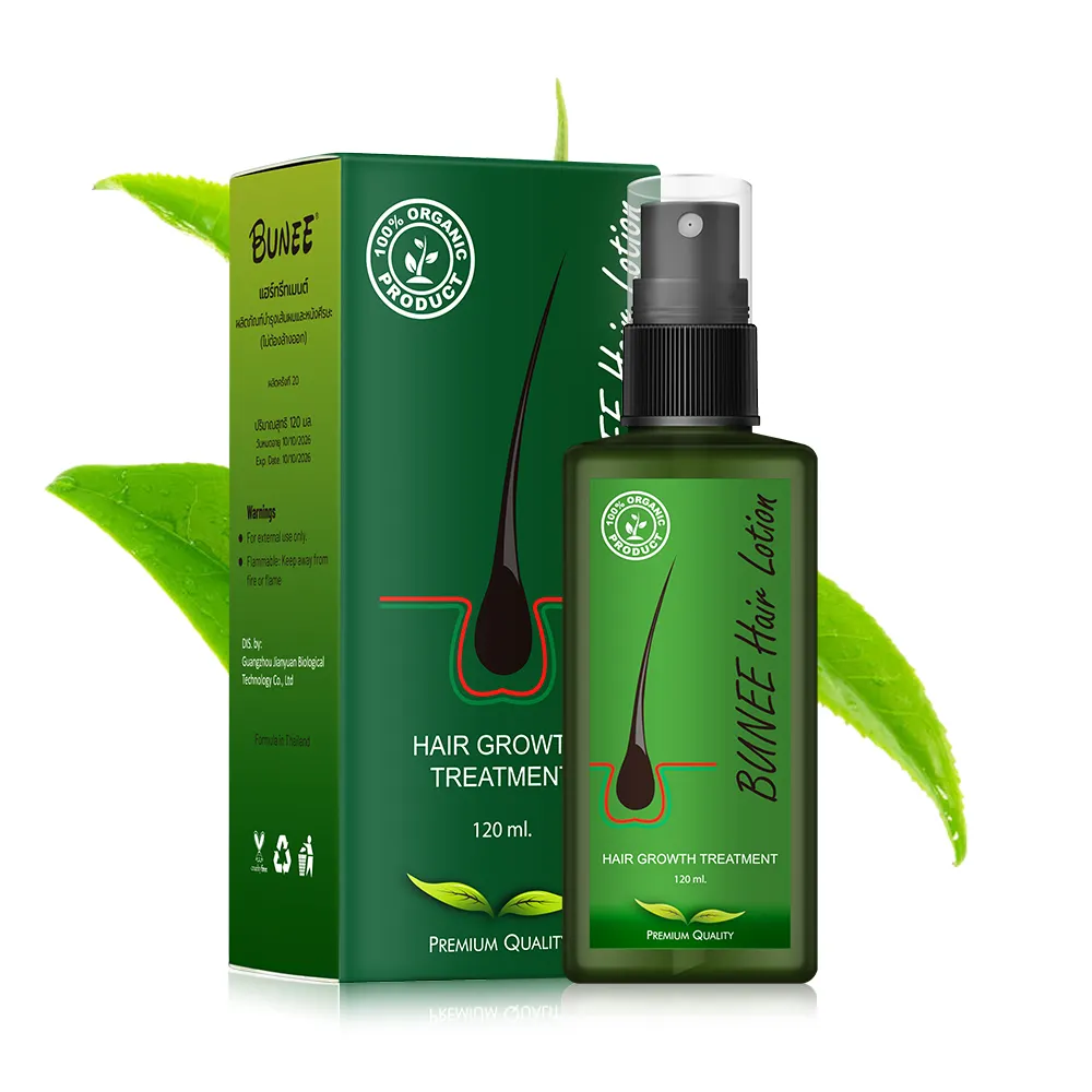 Hair care products hair growth oil scalp serum loss treatment OEM 120ml new Bunee hair lotion thailand